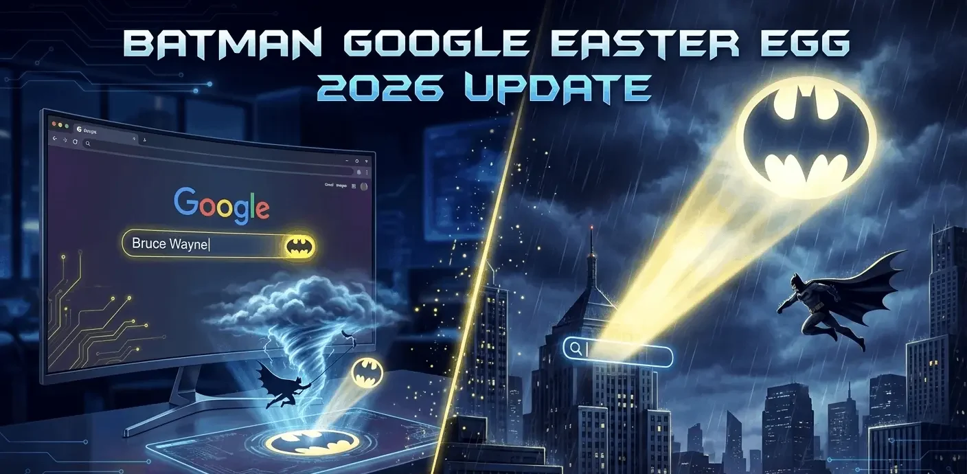 Batman Google Easter Egg: The Complete Guide to Google's Hidden Bat-Signal (2026 Update) 6 Batman Google Easter Egg Bat-Signal activated on Google search in 2026