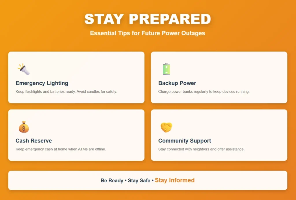 Sharjah electricity power outage preparedness tips for residents